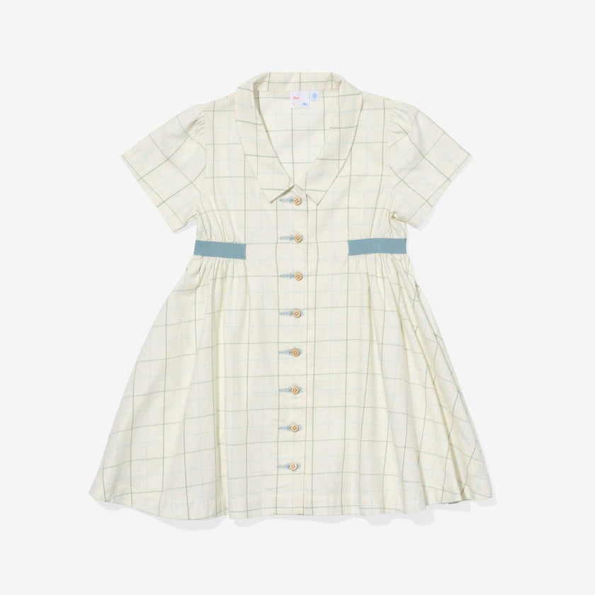 Shirt Dress, Seafoam Plaid