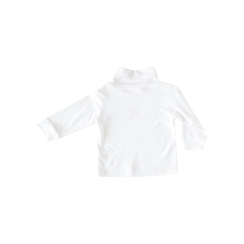 Solid White Turtleneck