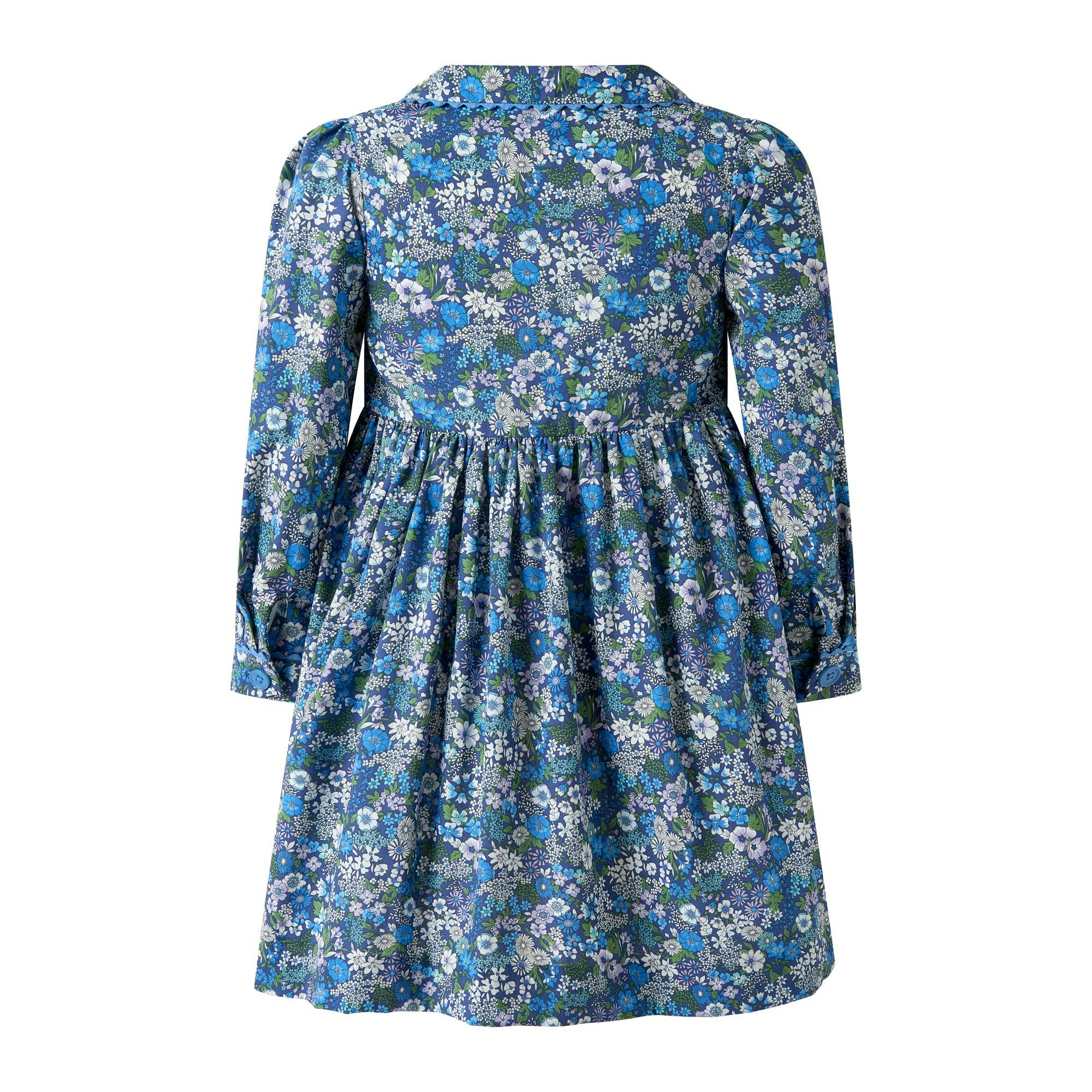 Dahlia Smocked Button-Front Dress