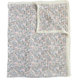 Cotton Muslin Quilted Throw - Pressed Petals