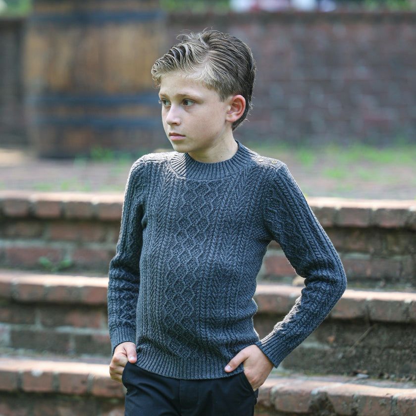 Marled Multi Knit Crew Fit Sweater