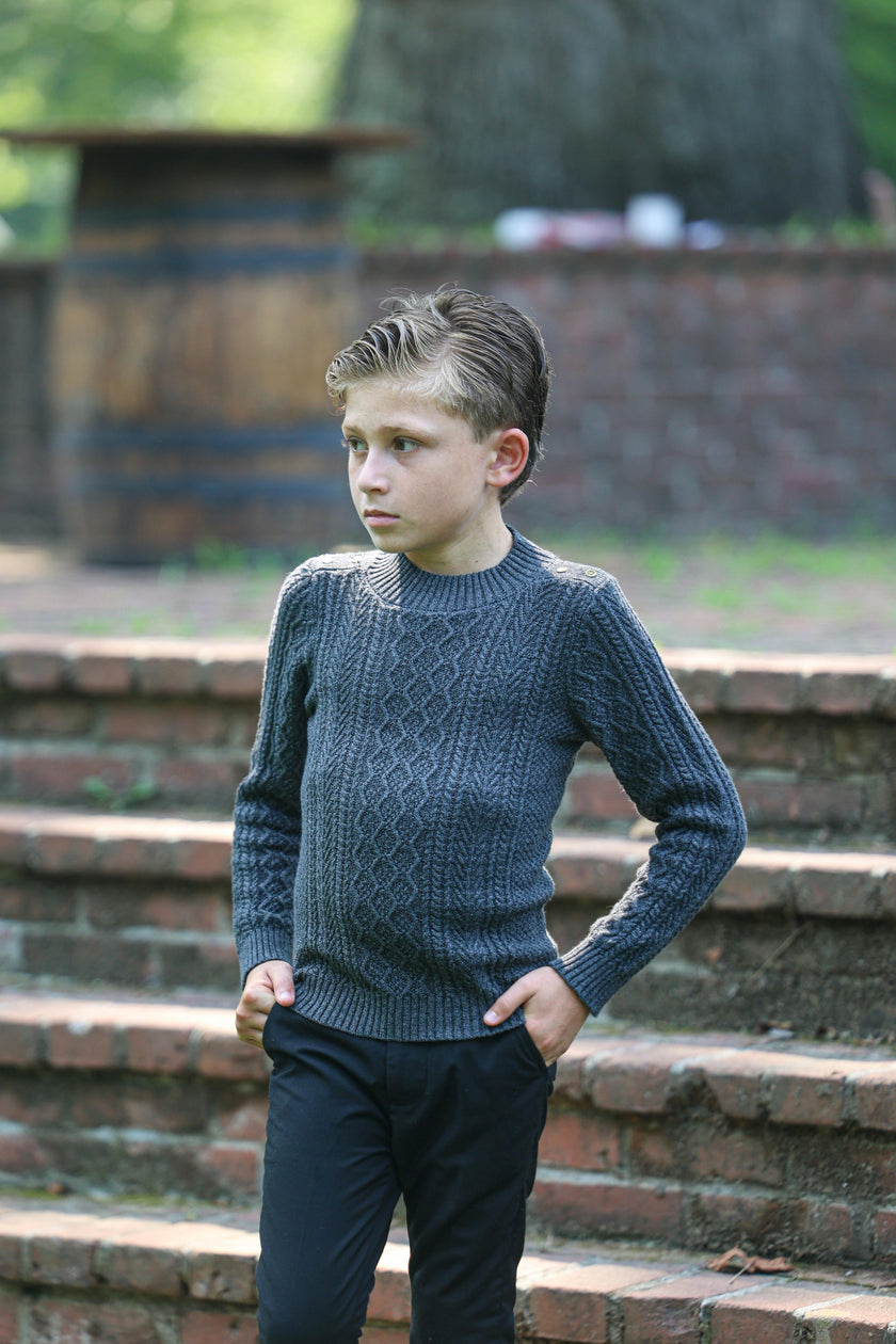 Marled Multi Knit Crew Fit Sweater
