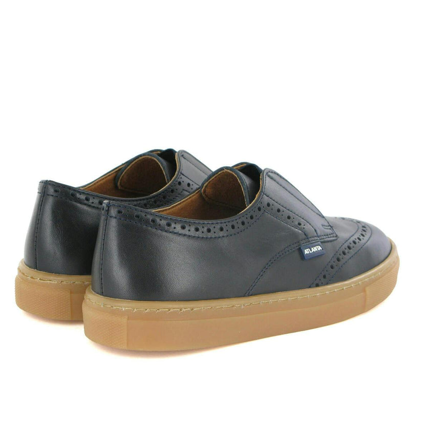 Oxford Slip On Sneakers, Navy Blue