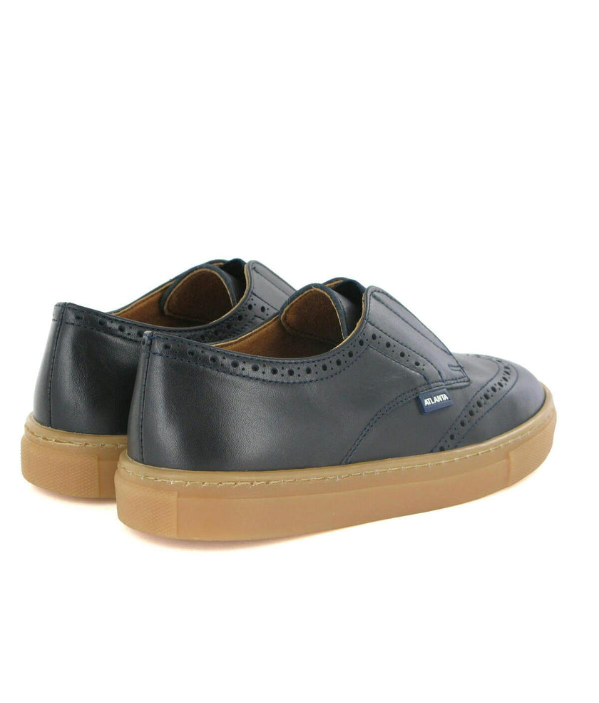 Oxford Slip On Sneakers, Navy Blue