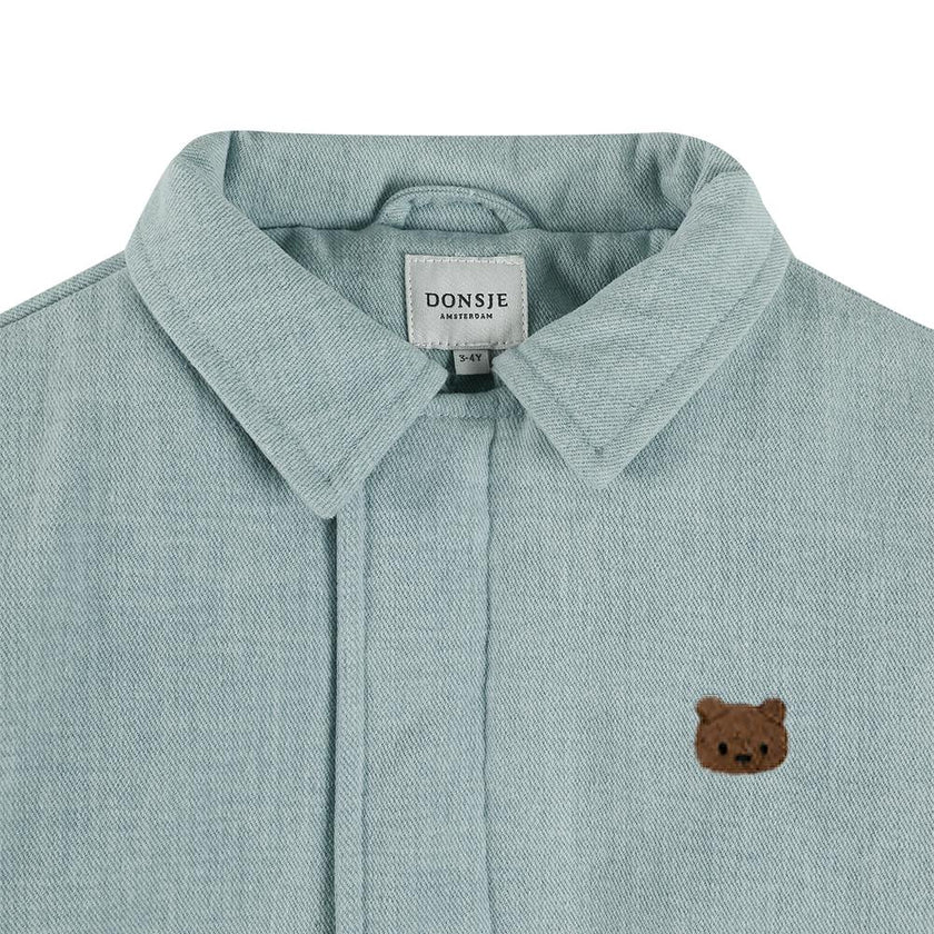Zemmie Denim Jacket | Bear | Ice Blue