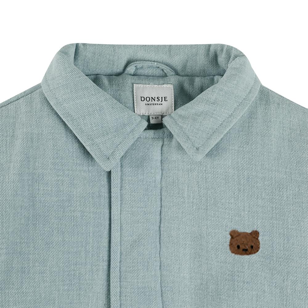 Zemmie Denim Jacket | Bear | Ice Blue