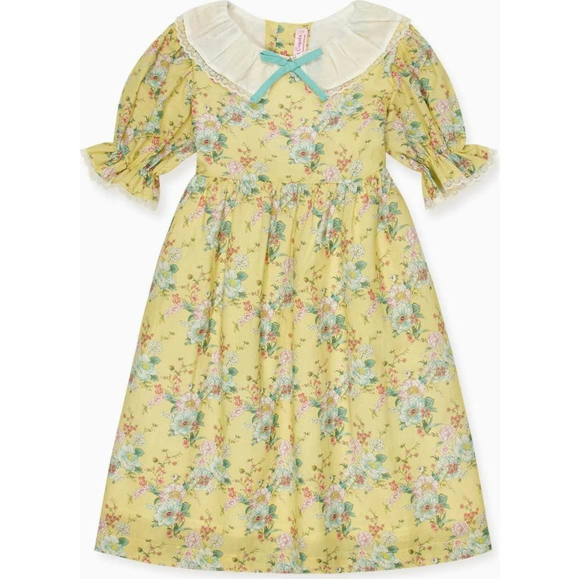 Yellow Floral Willow Girl Dress