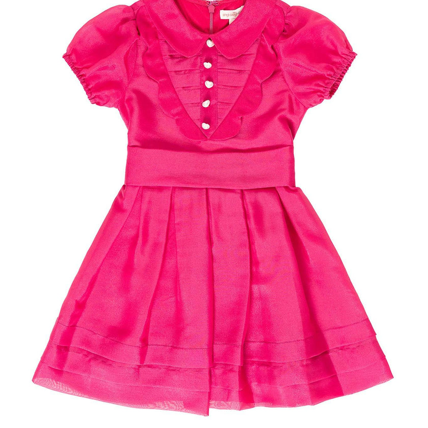Mini Cassian Dress in Hot Pink