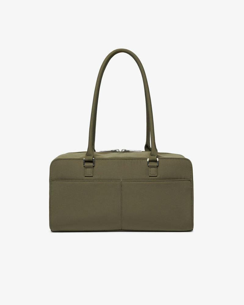 Riley Compact East-West Changing Bag Olive Woven