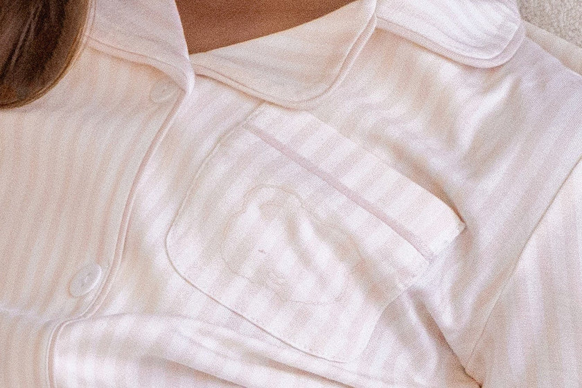 Striped Button Down Loungewear Set, Girls