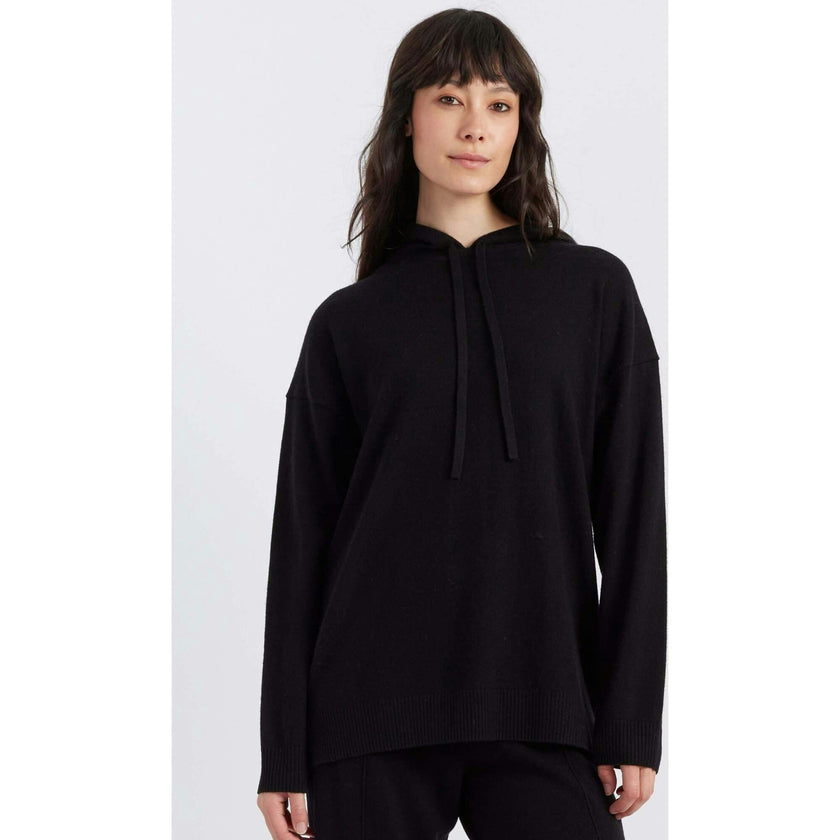 Wool Cashmere Blend Relaxed Hoodie Sweater