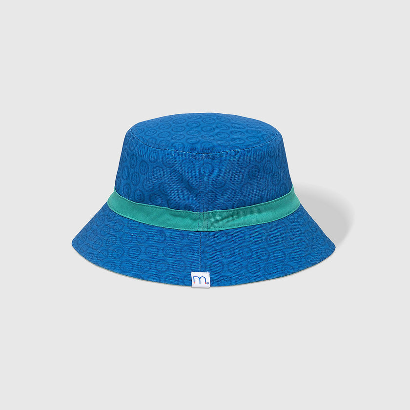 Reversible Bucket Hat – Blue Smile