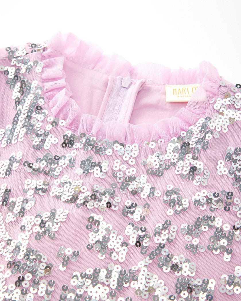 Tabitha Sequin Maxi Dress, Bubblegum Pink