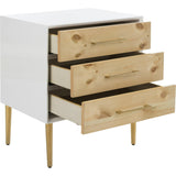 Vanda 3-Drawer Beetlewood Side Table