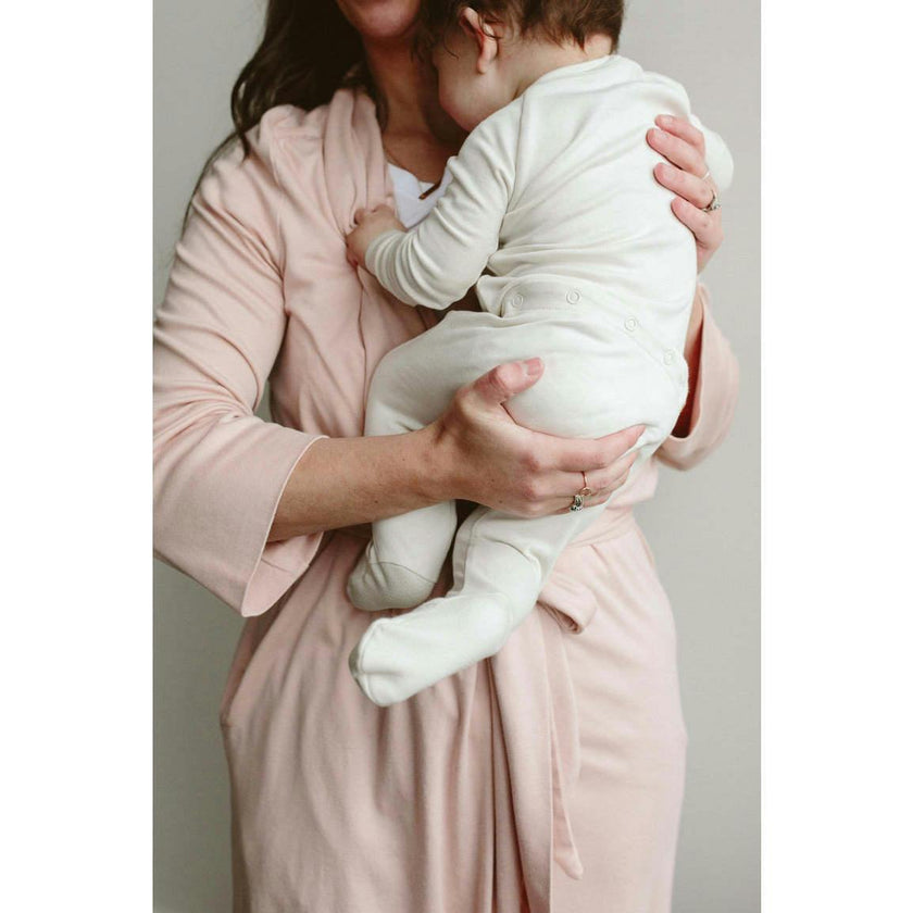 GROW WITH YOU FOOTIE | CLOUD — Bamboo Organic Cotton Blend, 0–6M