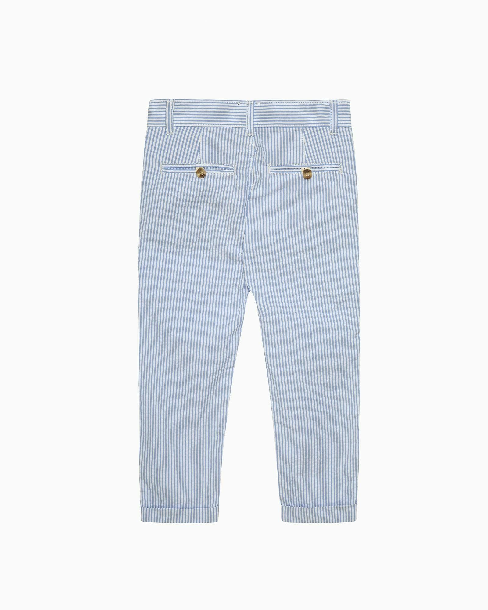 Jacob Pants in Pale Blue Stripe