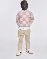 Boxy Sweater • Checkers Fuzzy