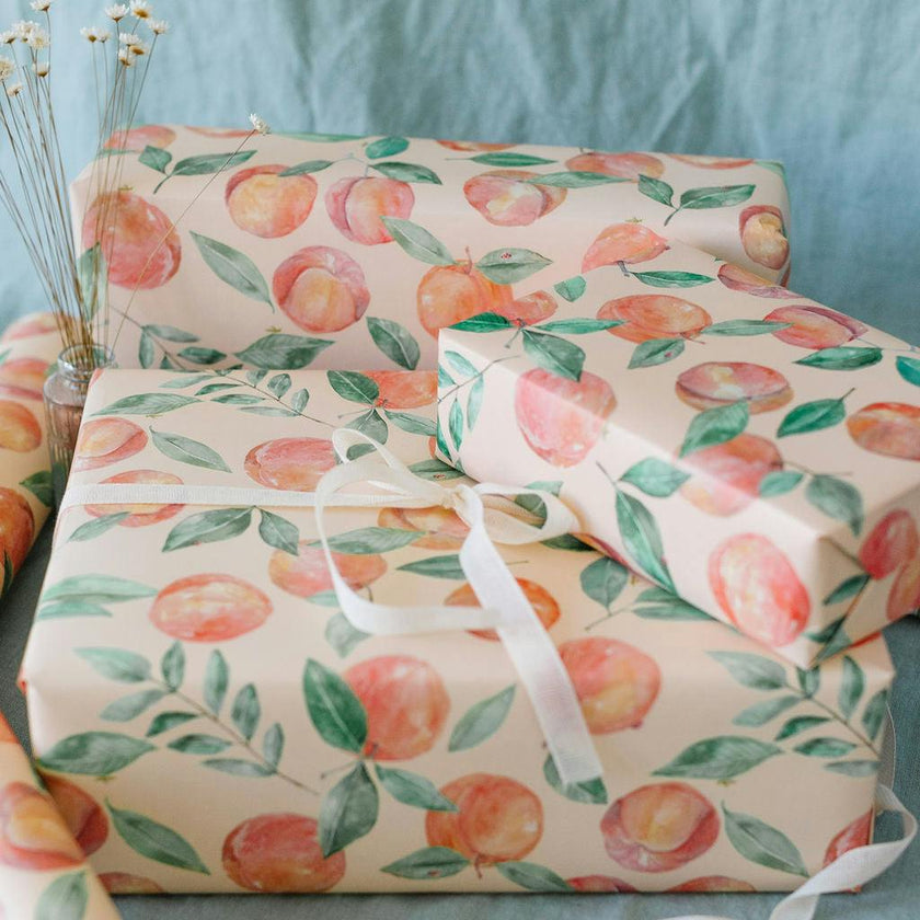 Peach Orchard Gift Wrap