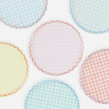 Gingham Reusable Large Plates
