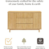 Pogo Tambour Assembled Dresser in Honey