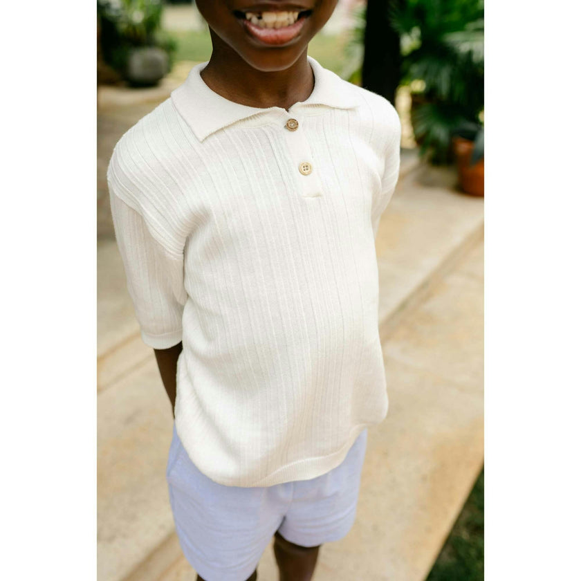 Sterling Short Sleeve Sweater - Cream
