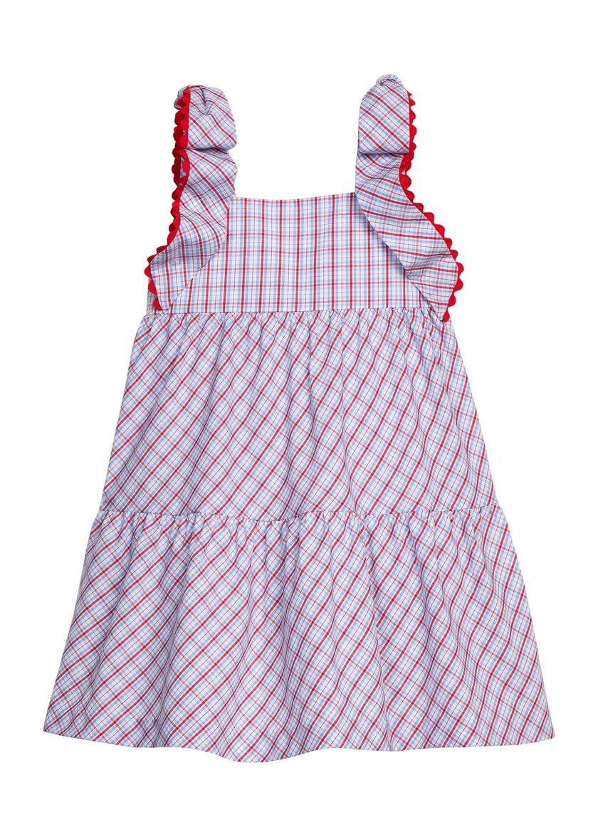 Katherine Dress - Patriotic Plaid