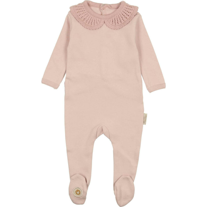 Graceful Collar Footie, Pink