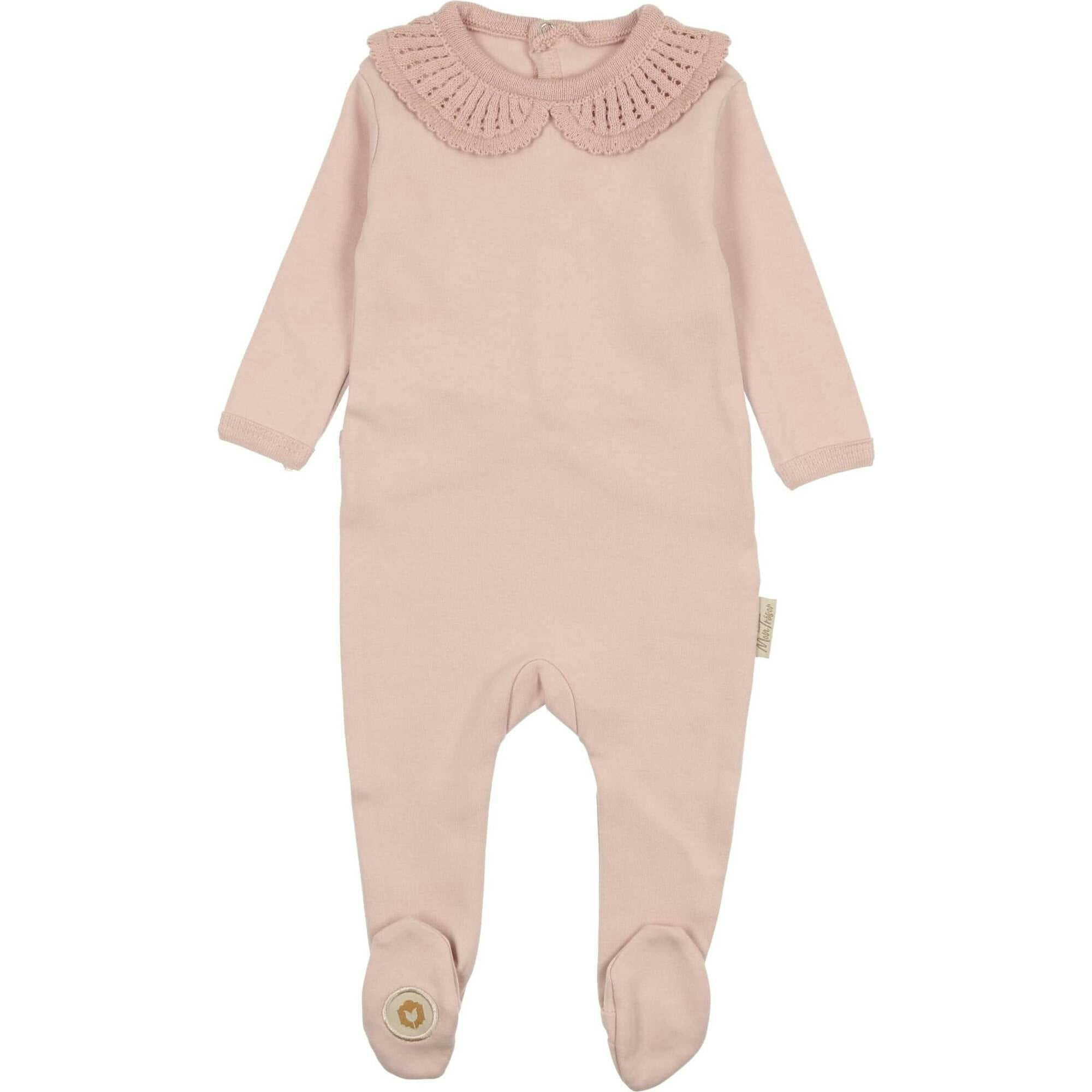 Graceful Collar Footie, Pink