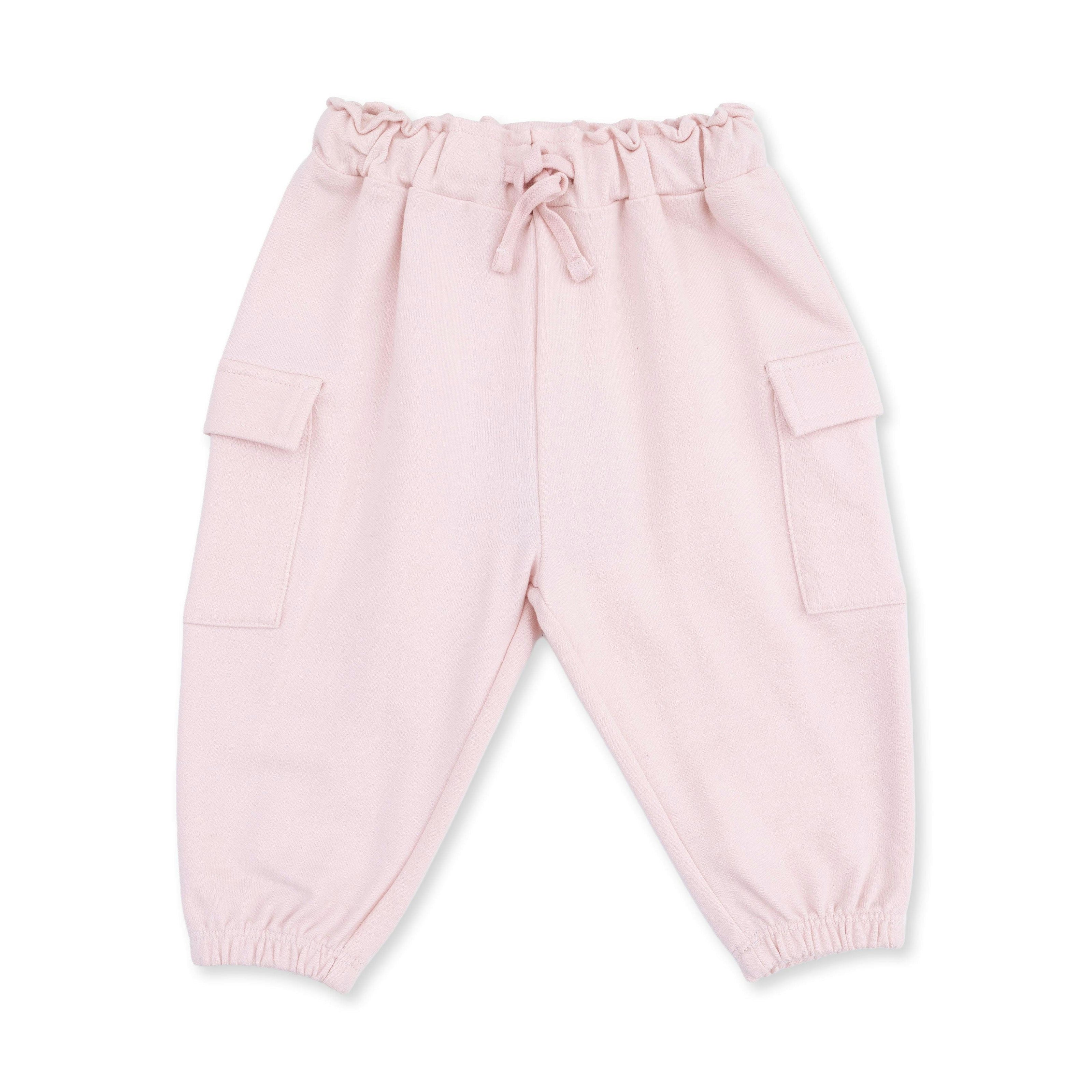 Solid Veiled Pink - Fashion Cargo Pants
