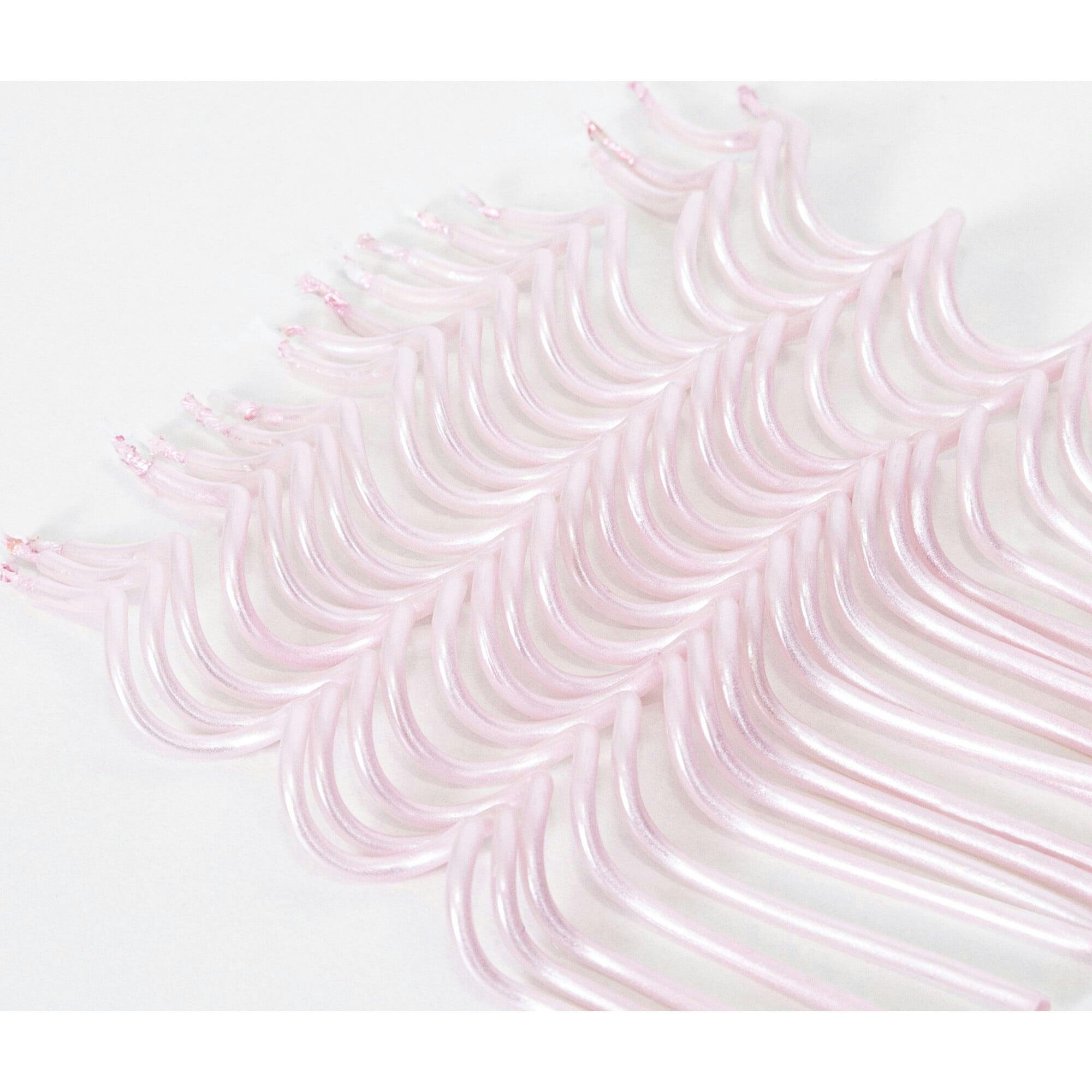 Pink Swirly Candles