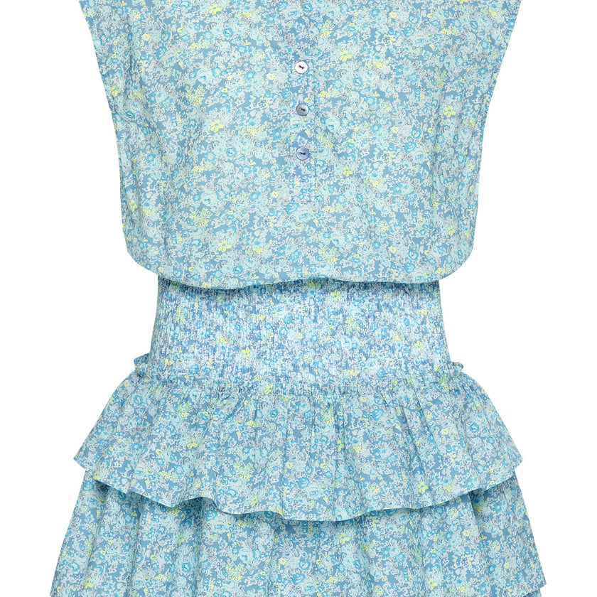Drew Dress Aqua Floral