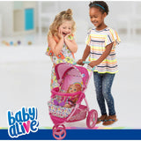 Baby Alive Doll Jogging Stroller - Pink & Rainbow