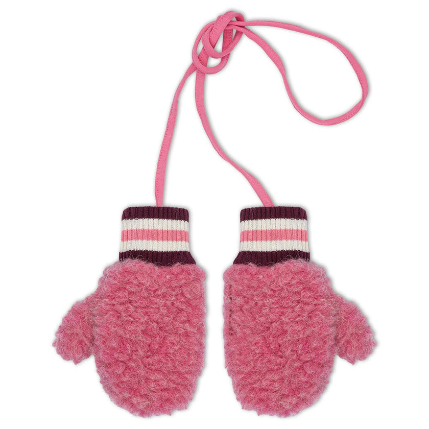 children's merino mittens - dusty pink