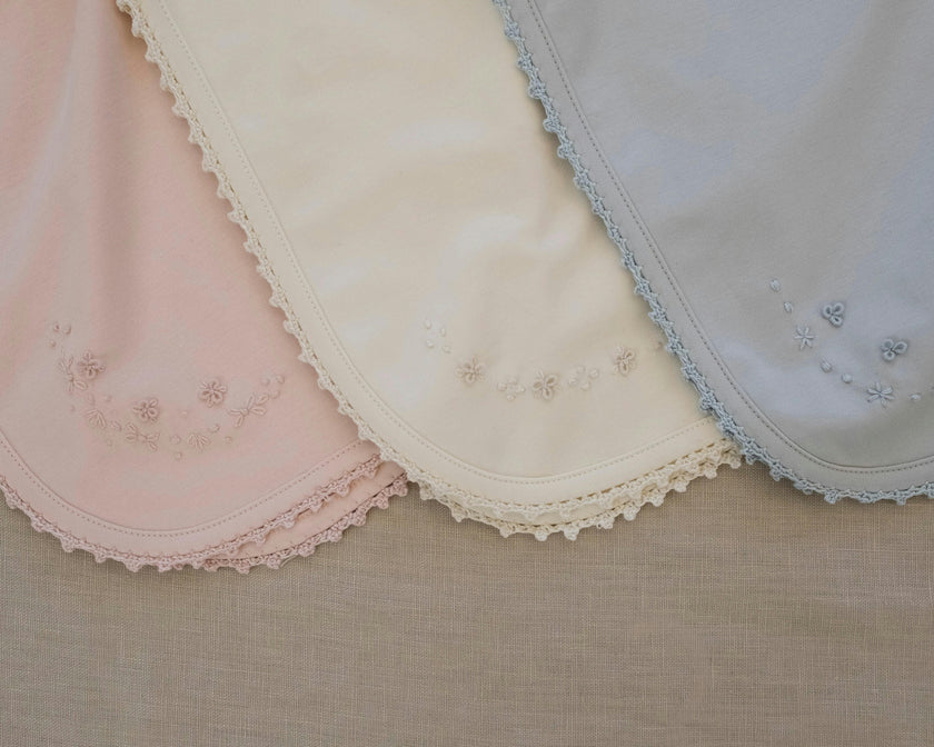 Receiving Blanket w/ Crochet Trim