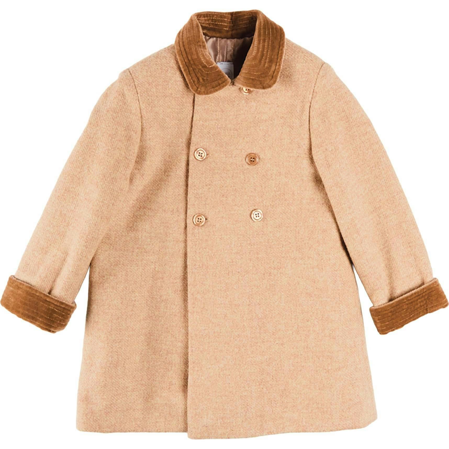 Traditional Double Breasted Coat in Brown (12mths-10yrs)