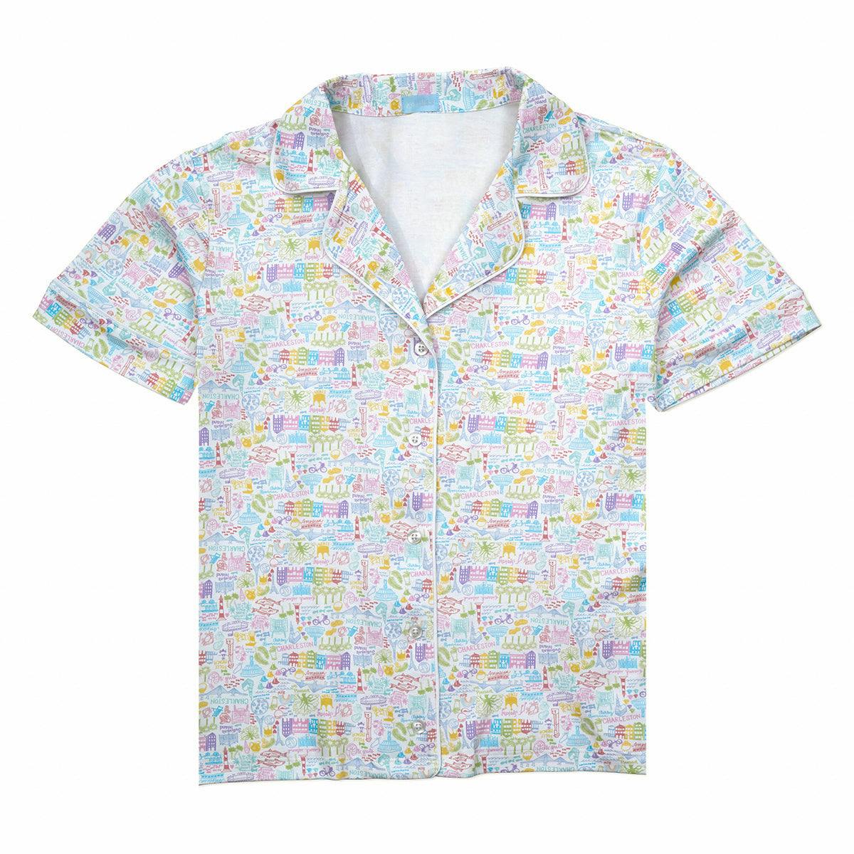 Charleston Women’s Button Front Short Pajama Set