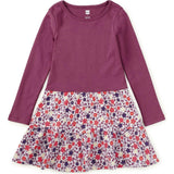 Tiered Skirted Twirl Dress, Blue