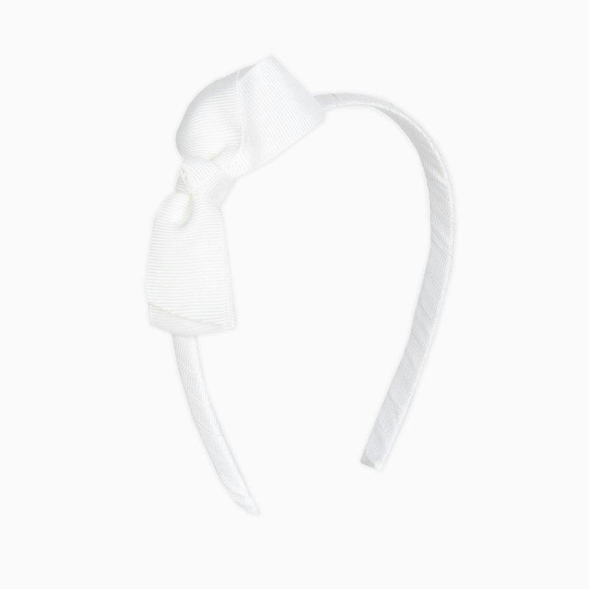 Pretty Bow Alice Band in White