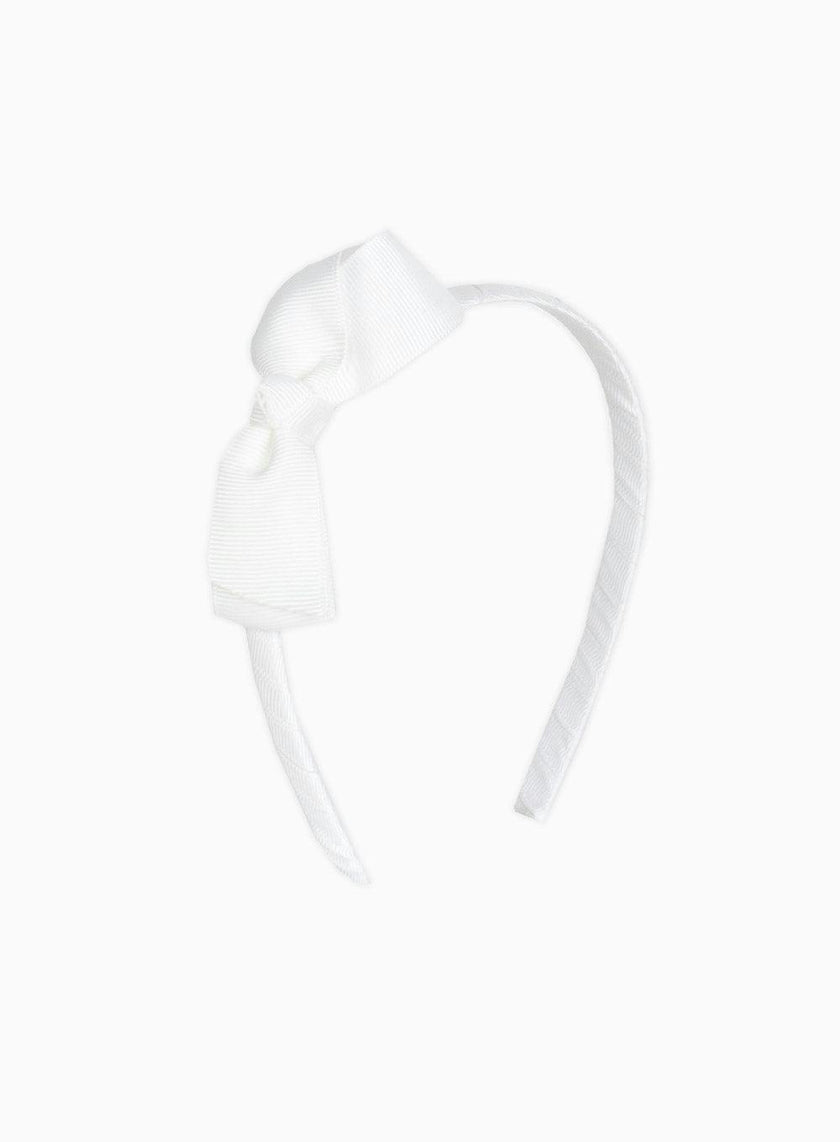Pretty Bow Alice Band in White