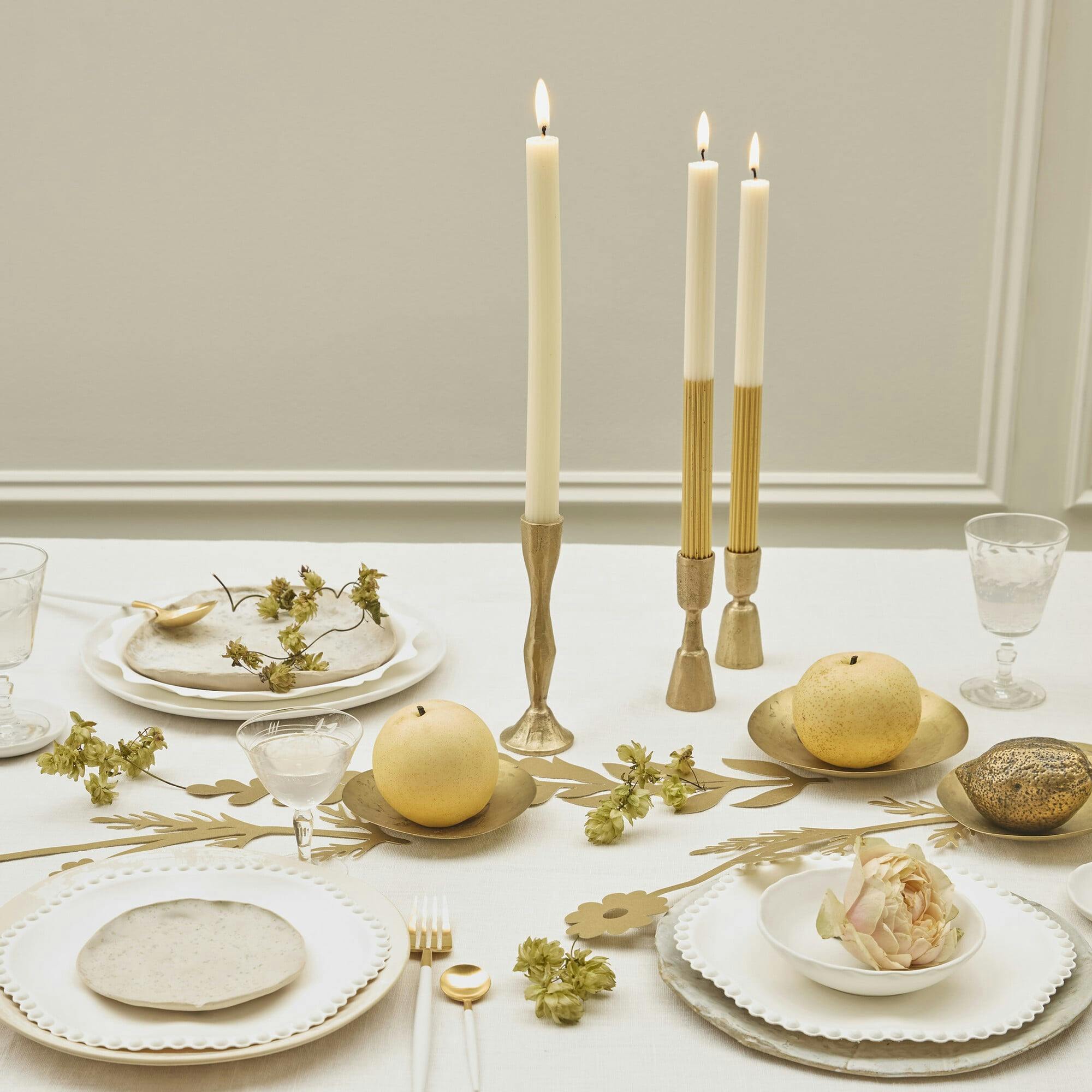 Gold Dipped Table Candles