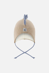Baby Dino Winter Peruvian Knit Hat Light Taupe