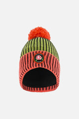 Ribbed Knit Pompom Beanie Hat