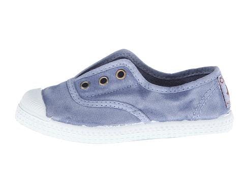 Cienta 70777.90 Washed Denim Canvas Laceless Sneaker