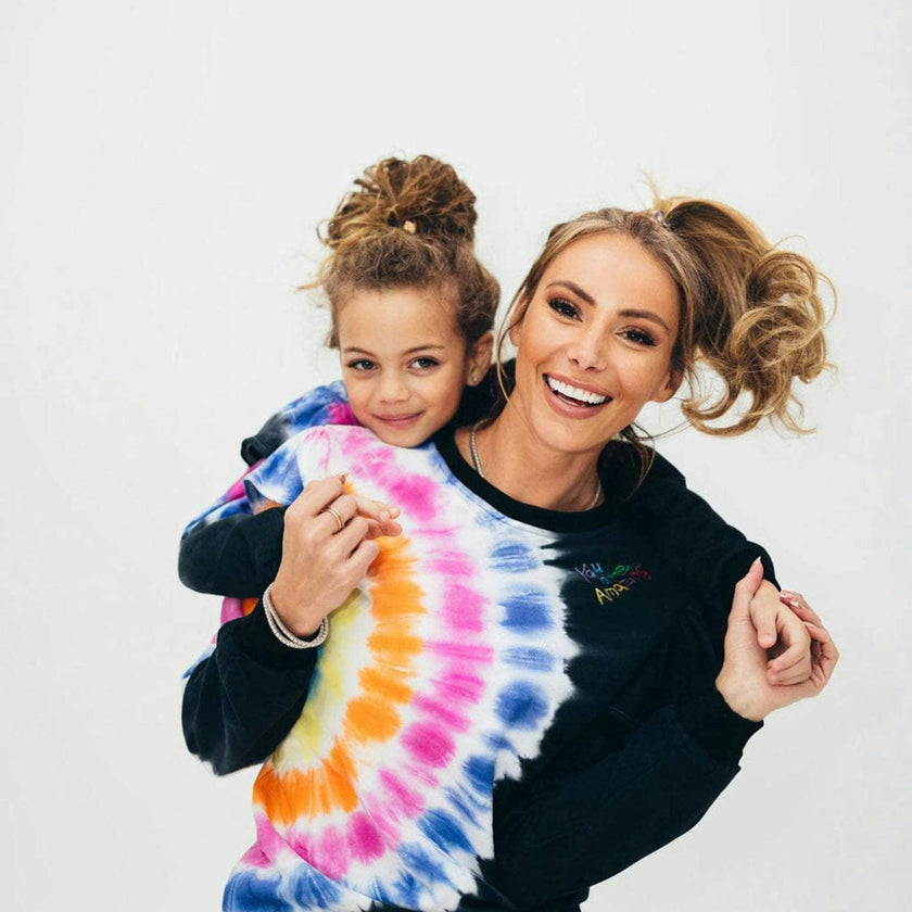 Women’s Rainbow Tie Dye Ruffle Set