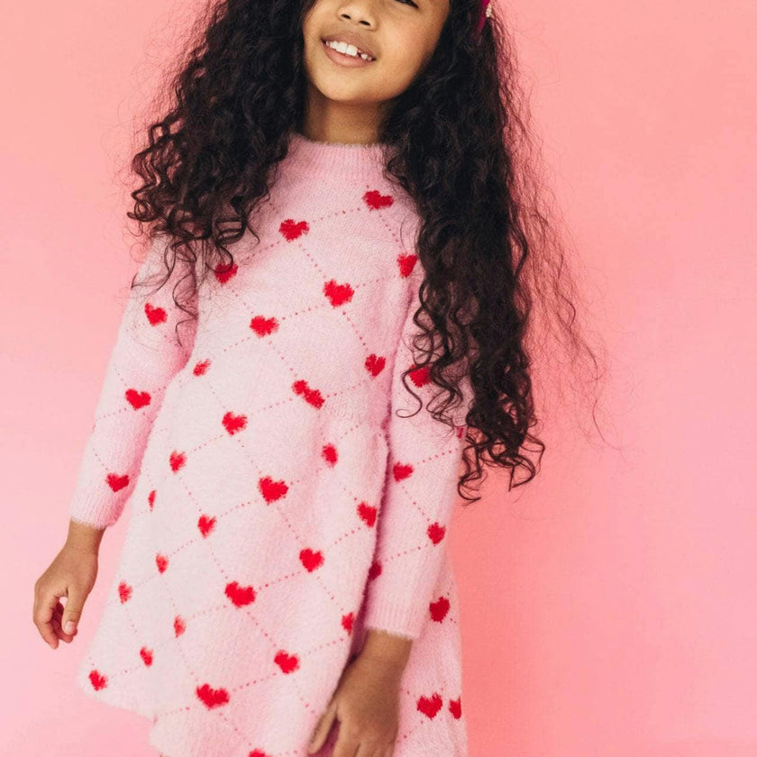 Sweetheart Sweater Dress