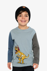 Long Sleeve Organic Cotton T-Shirt Sky Blue