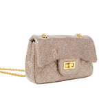 Classic Quilted Sparkle Mini Handbag