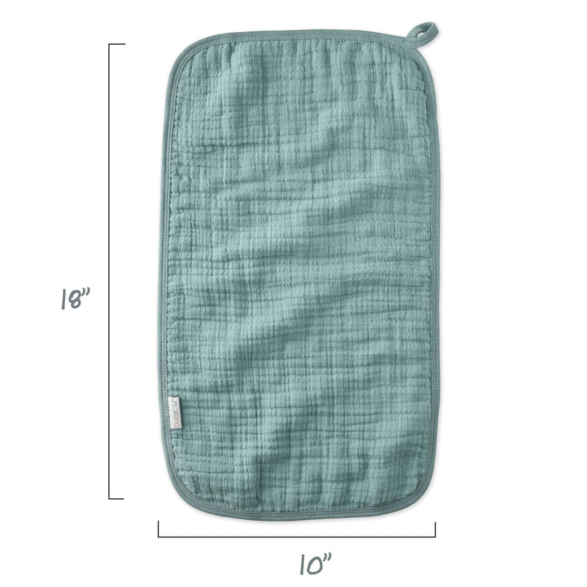 RILEY 5-Pack Crinkle Muslin Burp Cloths