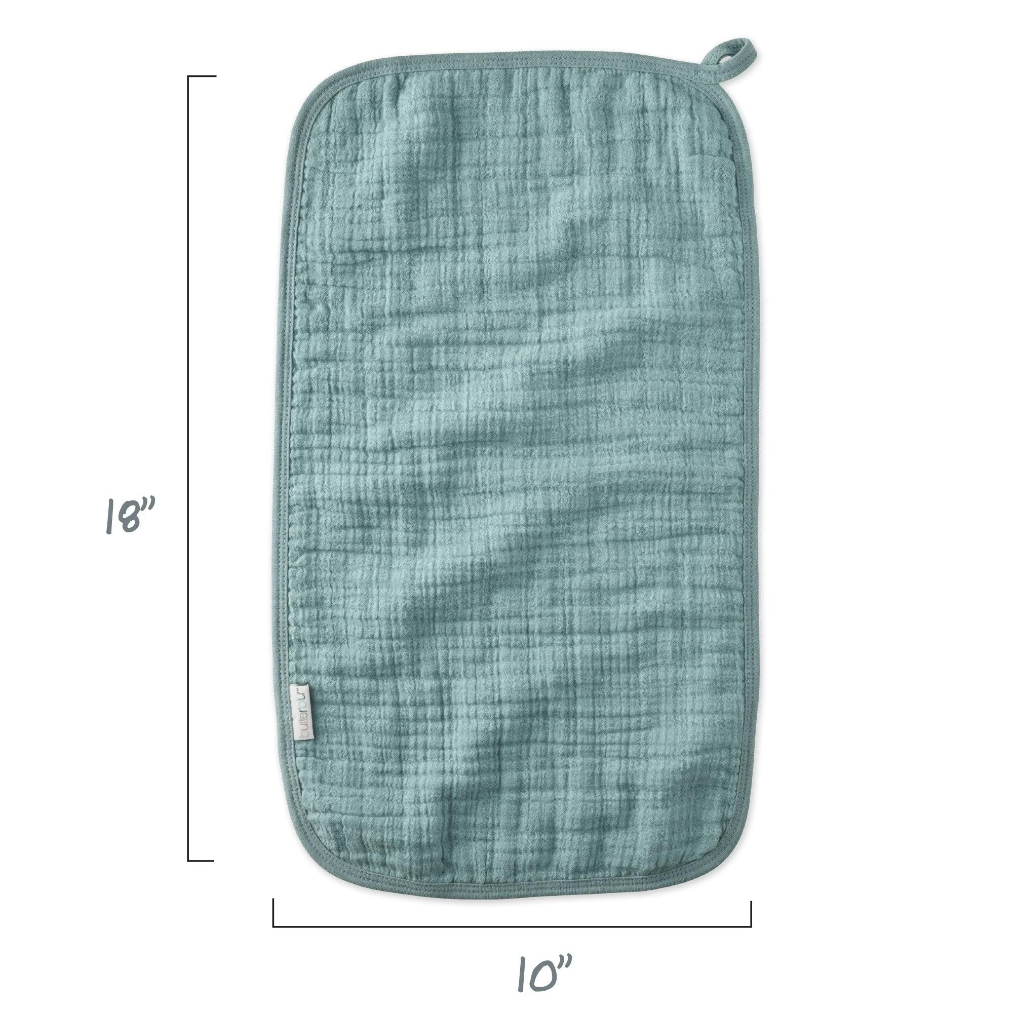 RILEY 5-Pack Crinkle Muslin Burp Cloths