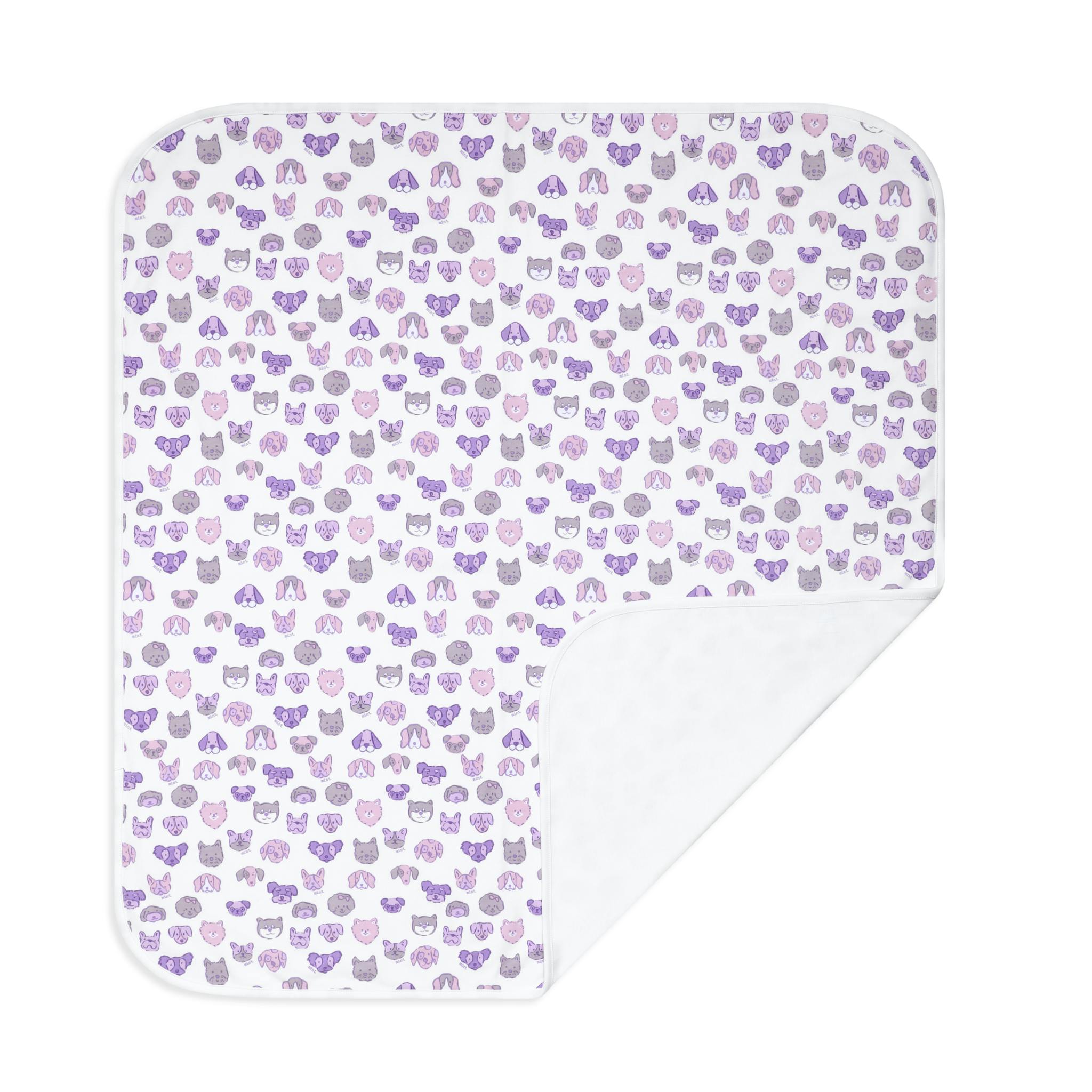 Mini Woof Squad Lilac Baby Blanket